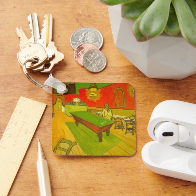 Nattkafé av Vincent van Gogh Nyckelring (Skrivbord)