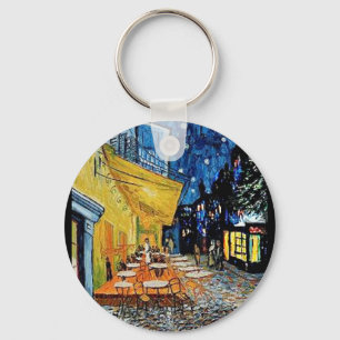 Nattkafé, konst av Van Gogh Nyckelring