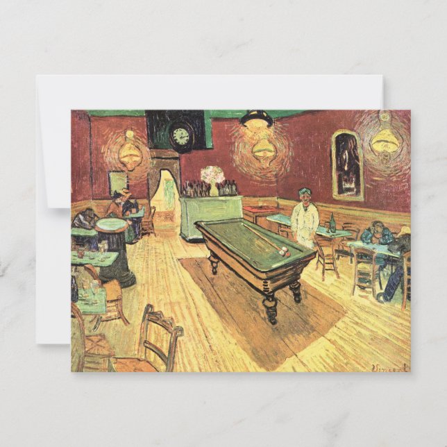Nattkafé, Ställe Lamartine av Vincent van Gogh (Framsida)