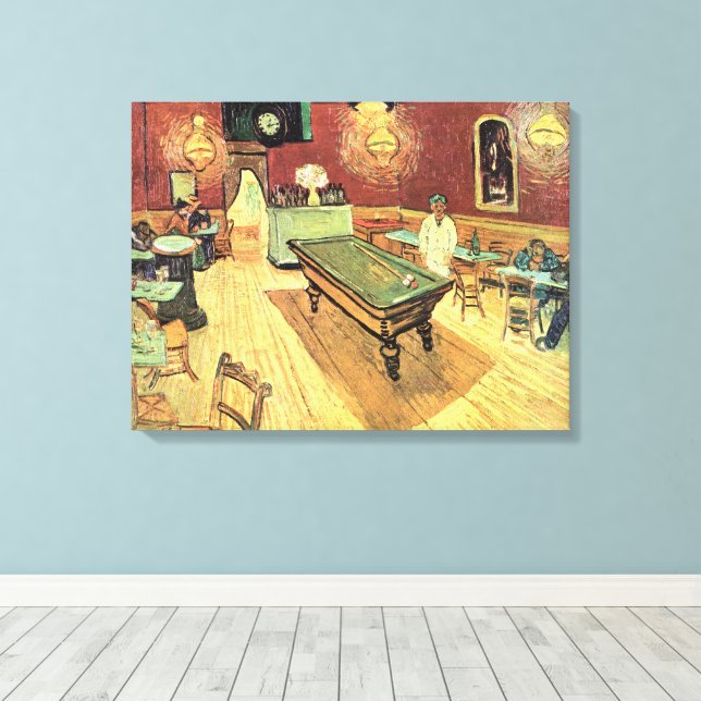 Nattkafé, Ställe Lamartine av Vincent van Gogh Canvastryck (Insitu (trägolv))