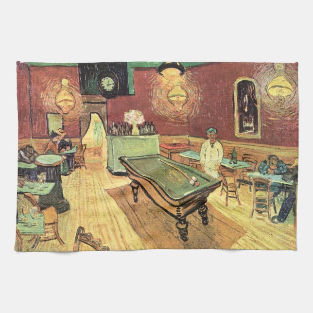 Nattkafé, Ställe Lamartine av Vincent van Gogh Kökshandduk (Horisontell)