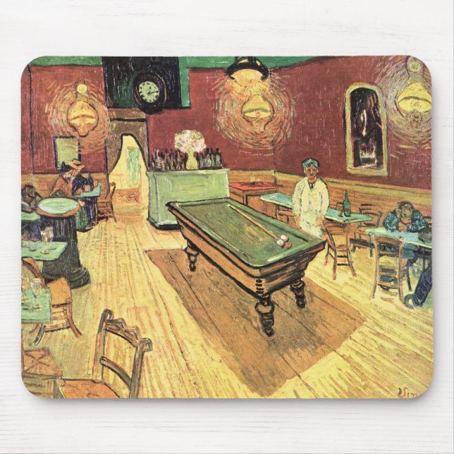 Nattkafé, Ställe Lamartine av Vincent van Gogh Musmatta (Framsidan)