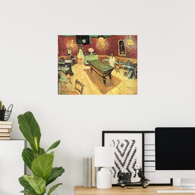Nattkafé, Ställe Lamartine av Vincent van Gogh Poster (Hemmakontoret)