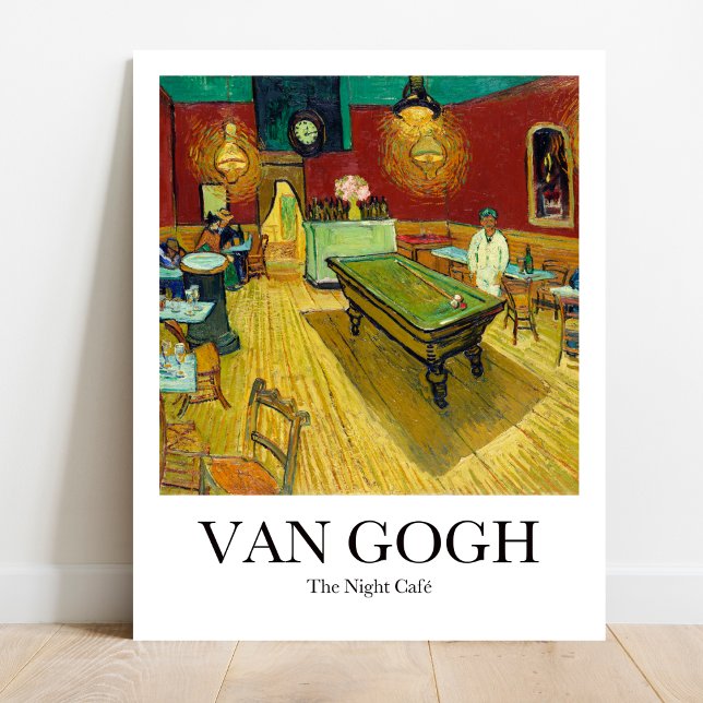 Nattkaféet av Vincent Van Gogh Poster (Van Gogh's "The Night Cafe" poster - Vibrant colors, starry night, cafe scene.)