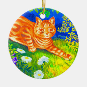 Nattkatt Julgransprydnad Keramik