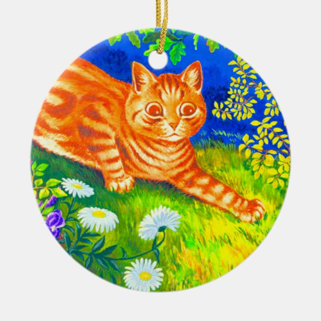 Nattkatt Julgransprydnad Keramik (Framsidan)
