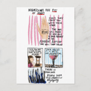 Nattklubbar är Doom-pits Vykort