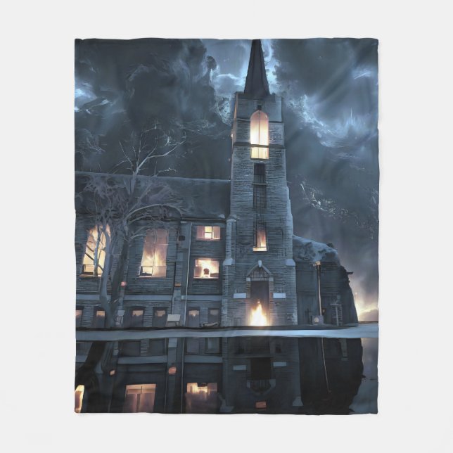 Nattkyrka Fleecefilt (Framsidan)