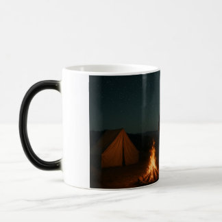 Nattlägereldmugg - västerländsk campingdesign magisk mugg