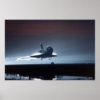 Nattlandning av rymdskytteln STS-80 Poster