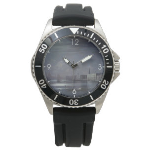 Nattlandskap i Venedig (italienska staden) Armbandsur