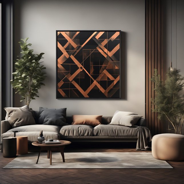 Nattlig Ambergeometri Poster (Skapare uppladdad)