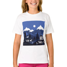 Nattlig bergsutsikt