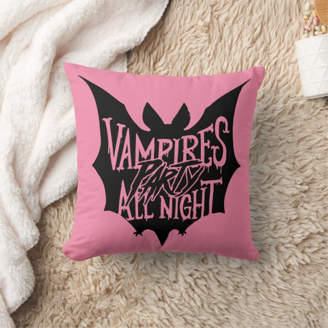 Nattlig Glädje: Vampyrens Halloween-fest Kudde (Filt)