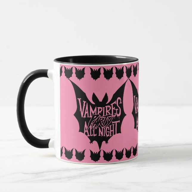 Nattlig Glädje: Vampyrens Halloween-fest Mugg (Vänster)