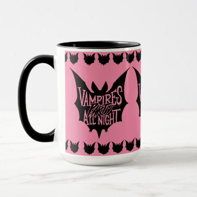 Nattlig Glädje: Vampyrens Halloween-fest Mugg (Vänster)