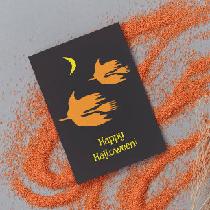 Nattlig kvasttur - Glad Halloween! Vykort