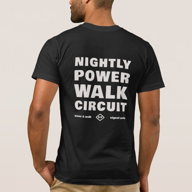 Nattlig Power Walk Circuit Urban Wear T-Shirt (Baksida)
