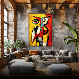 Nattlig signal  Samtidig abstrakt expression Poster