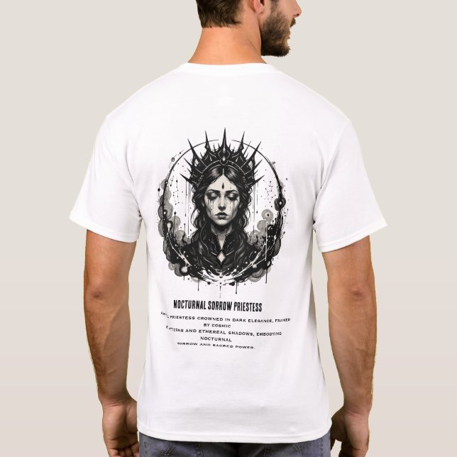 Nattlig Sorg Prästinna T Shirt (Baksida)