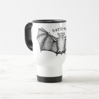 Nattlig travel mug för gullig fladdermöss