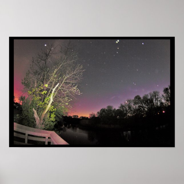 Nattliga himmel foton poster (Framsidan)