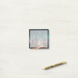 Nattliga stadslandskap Post-It-lappar Post-it Block