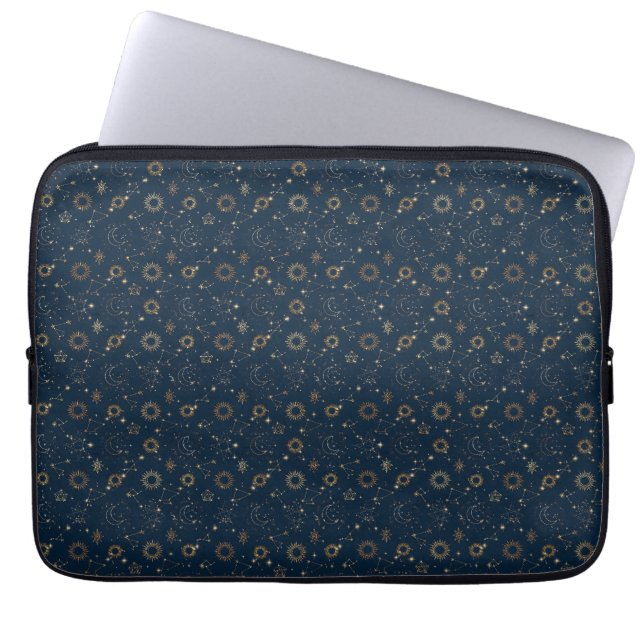 Nattliga stjärnbilder laptop fodral (Framsidan)