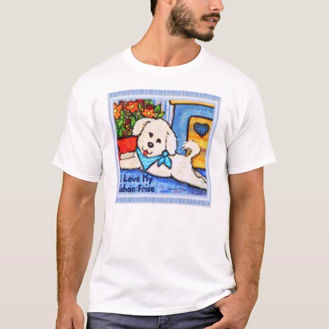 Nattlinne för Bichon hundkärlek Tröja (Framsida)