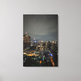 Nattliv i Bangkoks fotografi Canvas