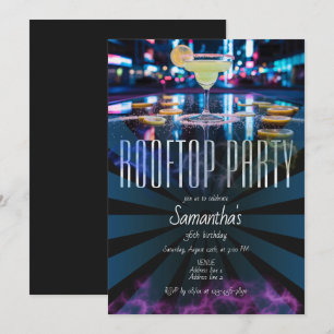 Nattliv i Rooftop Lounge Himlar Pub utanför födels Inbjudningar