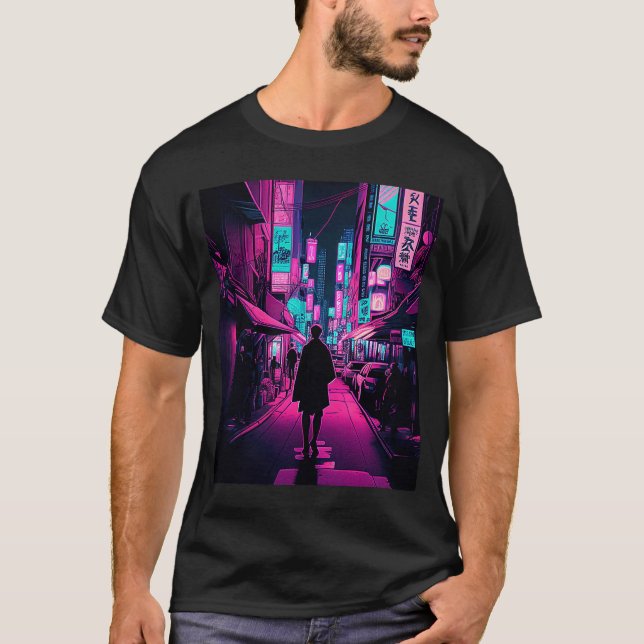 Nattliv i Tokyo 7 T Shirt (Framsida)
