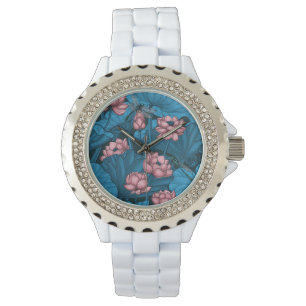 Nattlotus trädgård armbandsur
