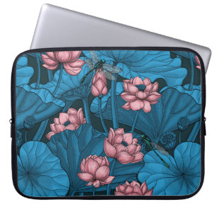 Nattlotus trädgård laptop fodral