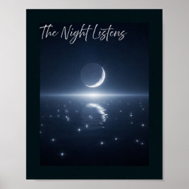 🖼️ Nattlyssnare - Crescent Måne & Star Poster
