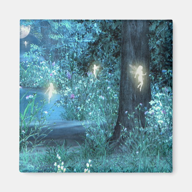 Nattmagiska fairy flight Magnet (Framsidan)
