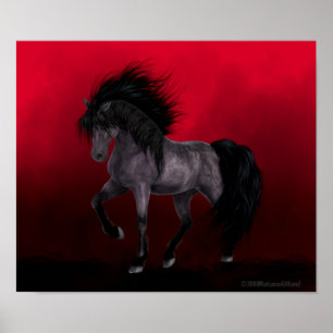 Nattmare väntar på att Gothic Art Poster
