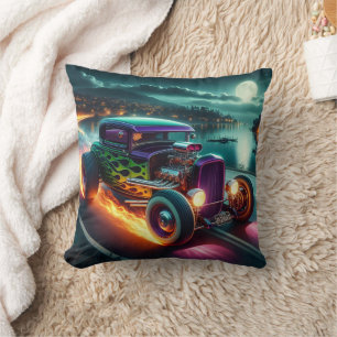 Nattmarschering i ett klassiskt hot rod kudde