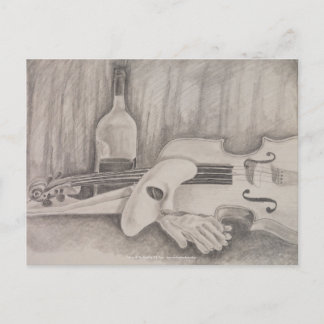 "Nattmusik" av T.S. Däck vykort