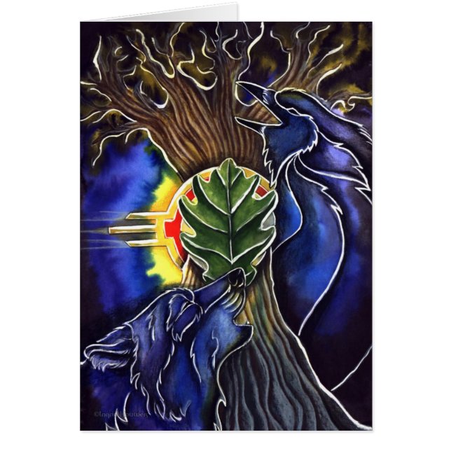 NattOak Hälsningskort (Framsidan)