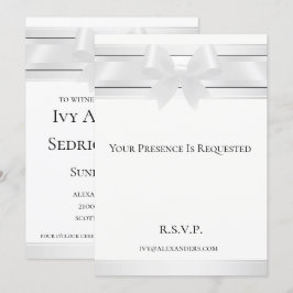 Nattor i vit satsning på formell vit inbjudan