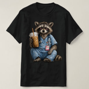 Nattpass Tvättbjörn Sjuksköterska , Rolig RN Iskaf T Shirt
