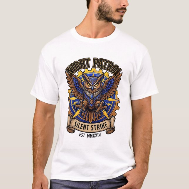 Nattpatrull Tyst Attack Uggle T Shirt (Framsida)