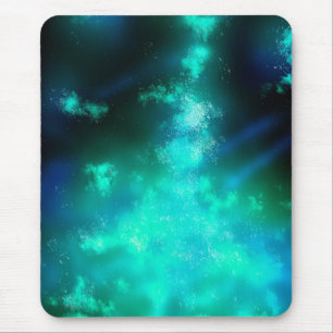 Nattpinne Himlar Emerald Grönt Mouse Pad Musmatta