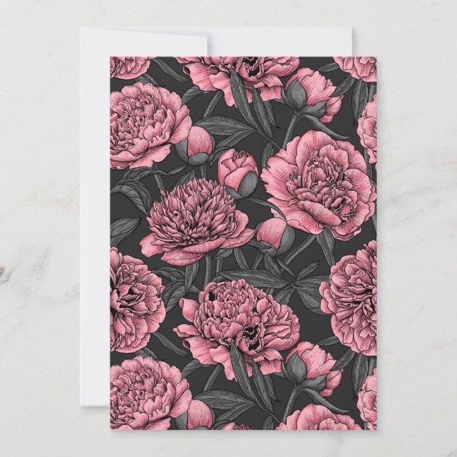 Nattpionträdgård i rosa och grått (Framsida)