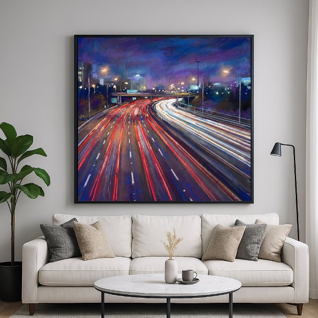 Nattrafik - Pastell Målning Stil Poster (Skapare uppladdad)