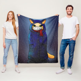 Nattraka Ansikte Mask Cat Fleecefilt