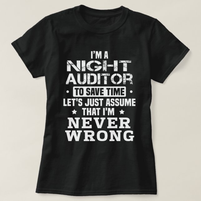 Nattrevisor T Shirt (Design framsida)