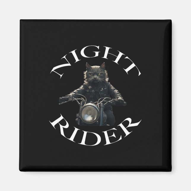 Nattrider Bad Cat Magnet (Framsidan)