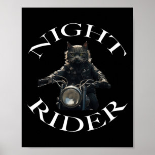 Nattrider Bad Cat Poster